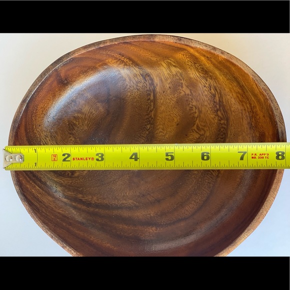 Vintage MCM Acacia Paddle Shaped Snack Bowl - Picture 7 of 7